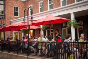 Customers at Restaurant ordering from waitress