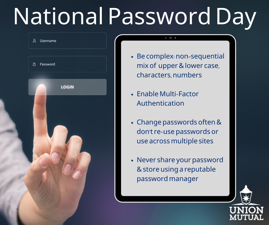 National Password Day Protect Your Digital Identity Union Mutual..